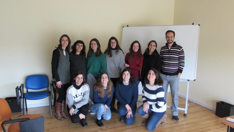 Foto de grupo dos participantes no intercmbio realizado em Coimbra