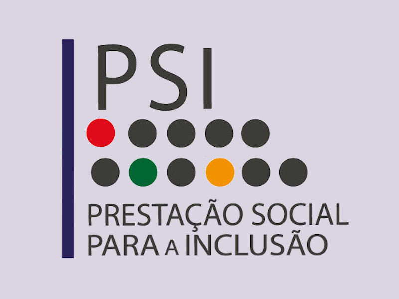 Logotipo com as letras PSI e o texto Prestação Social para a Inclusão