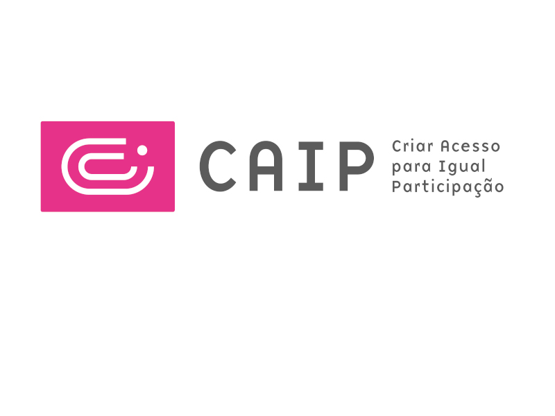 Logotipo do Projeto CAIP – Criar Acesso para Igual Participação