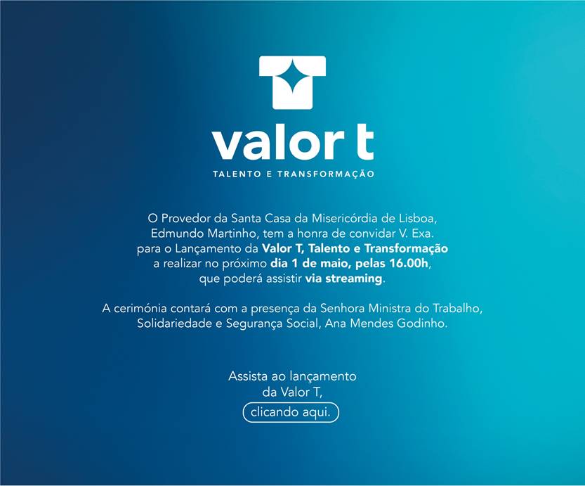 Panfleto de divulgação da sessão de lançamento da Valor T – Talento e Transformação