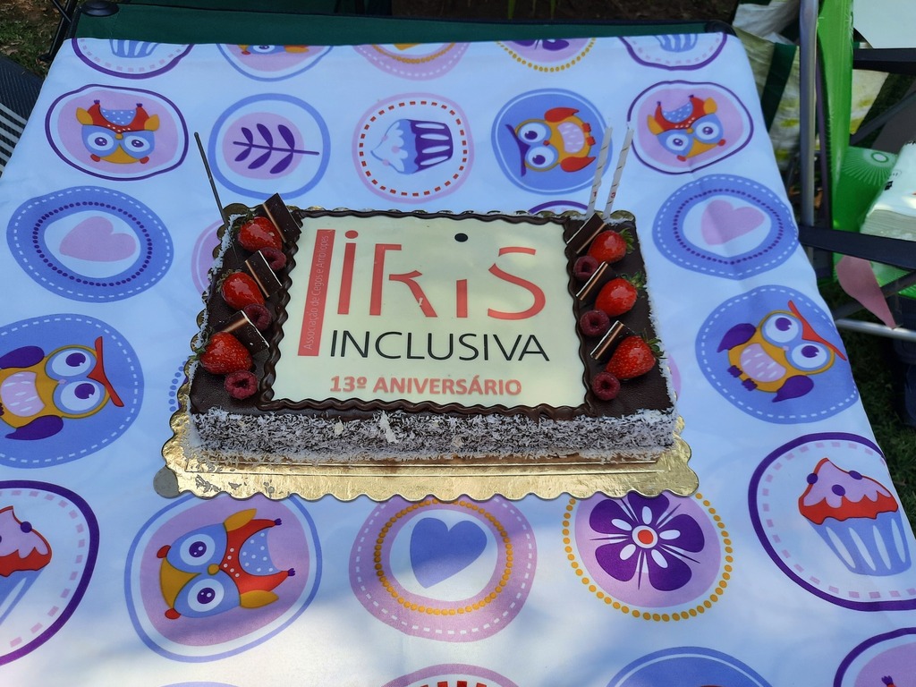 Imagem do bolo de aniversário da Íris