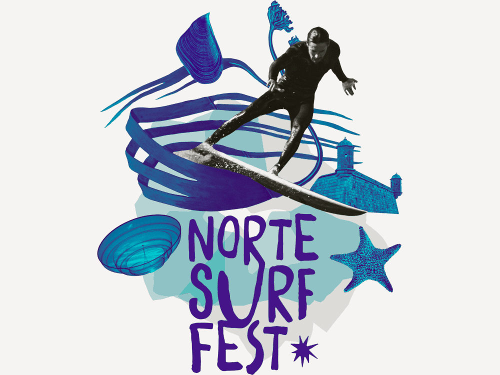 Logotipo principal do Norte Surf Fest