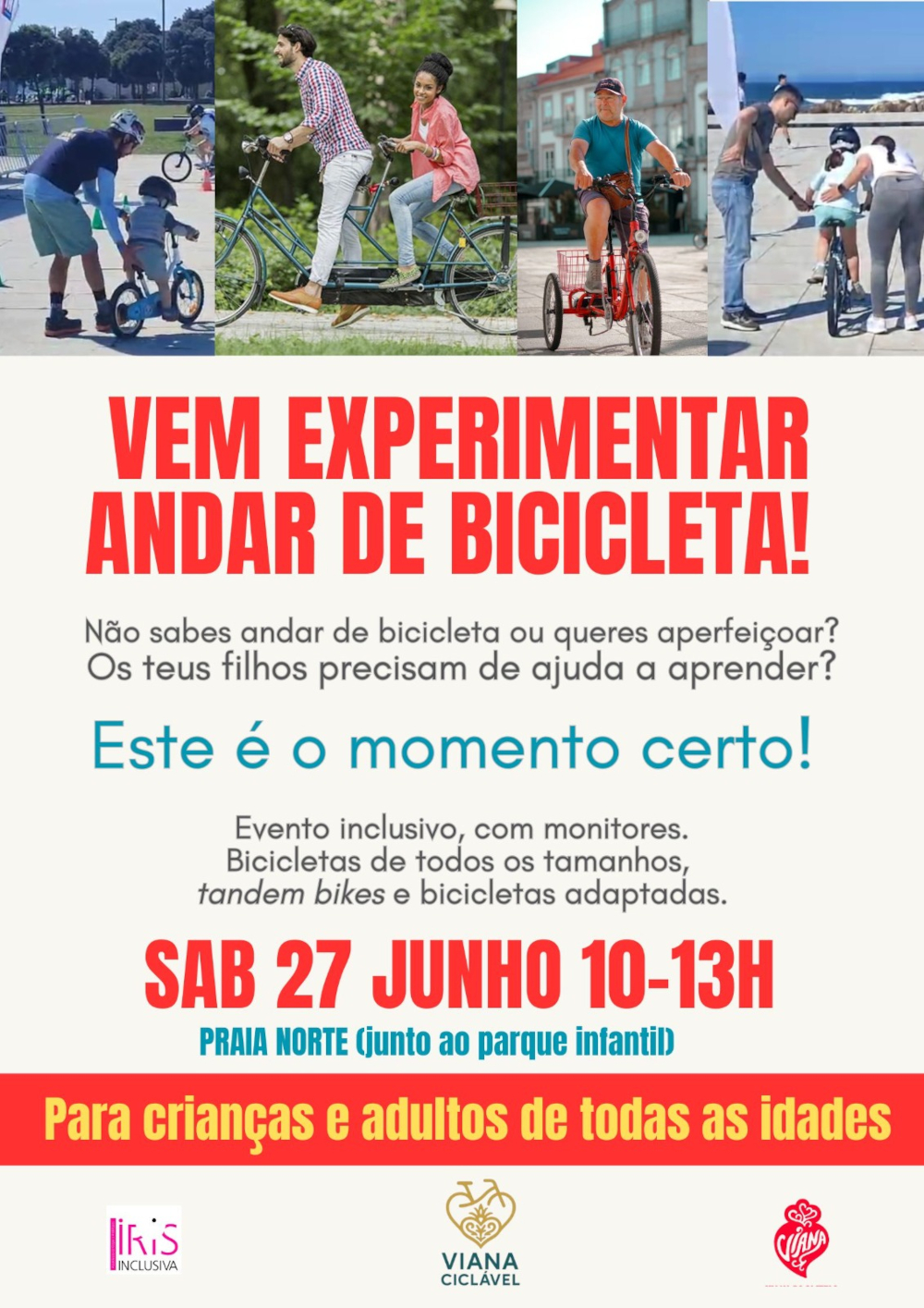 Cartaz da iniciativa com o slogan